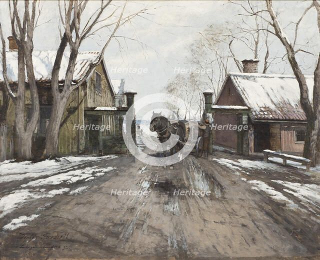 At the City Toll Gate, 1892. Creator: Victor Forssell.