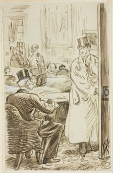 At the Club, 1870/91. Creator: Charles Samuel Keene