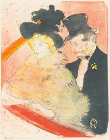 At the Concert (Au concert), 1898. Creator: Henri de Toulouse-Lautrec