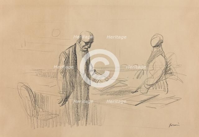 At the Conference, c. 1919. Creator: Jean Louis Forain.