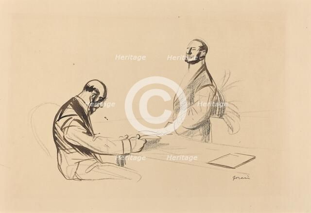 At the Conference, c. 1919. Creator: Jean Louis Forain.