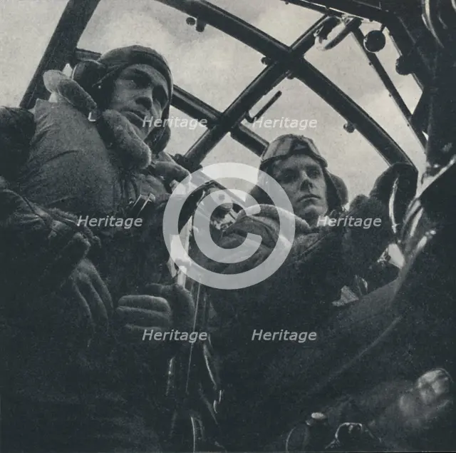 'At the controls', 1941. Artist: Cecil Beaton.