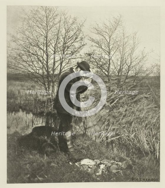 At the Covert Corner (Norfolk), c. 1883/87, printed 1888. Creator: Peter Henry Emerson.
