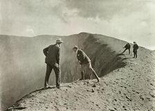 At the Crater's Brink, Asama-Yama 1910. Creator: Herbert Ponting