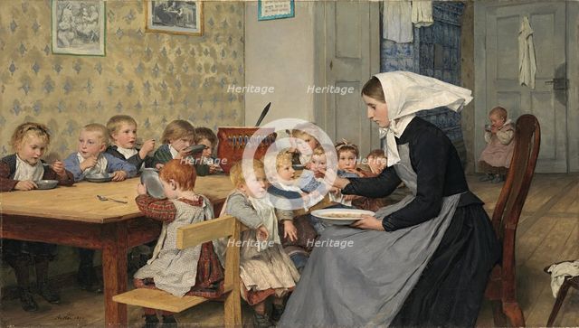 At the crèche I, 1890. Creator: Anker, Albert (1831-1910).