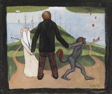 At the Crossroads, 1896. Creator: Hugo Simberg