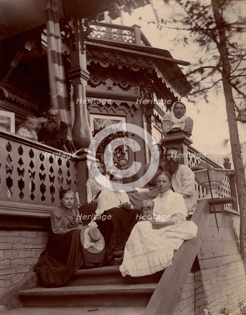 At the dacha of Yuri Matveeva, 1897. Creator: Unknown.