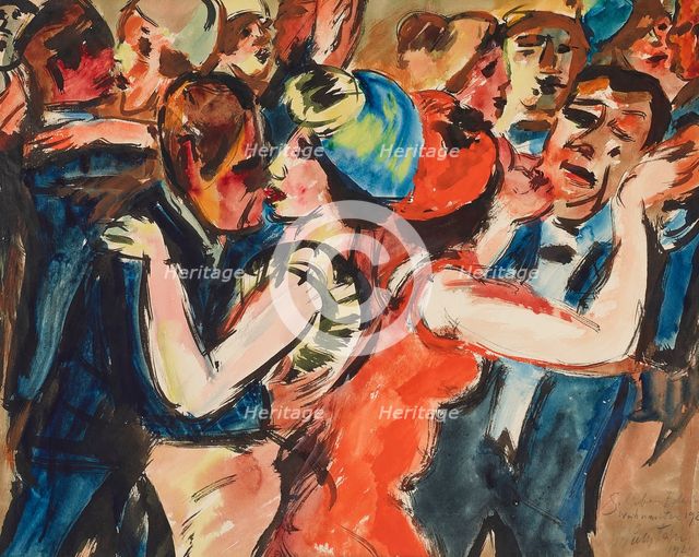 At the Dance 1 (Dance Party 1), 1924. Creator: Pechstein, Hermann Max (1881-1955).