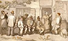 At the Door of their Inn (c1900). Creator: Unknown