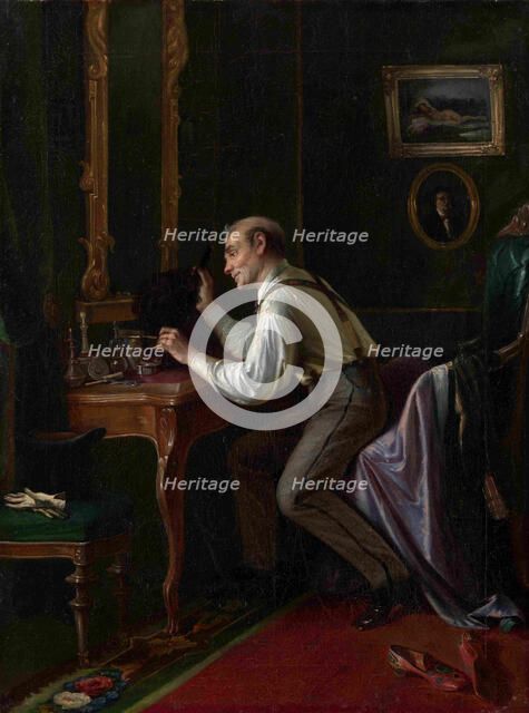 At the Dressing Table, 1872. Artist: Gribkov, Nikolai Yakovlevich (Mid of 19th cen.)