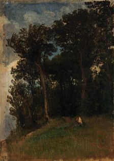 At the edge of a forest, 1890-1910. Creator: Friedrich Carl von Scheidlin
