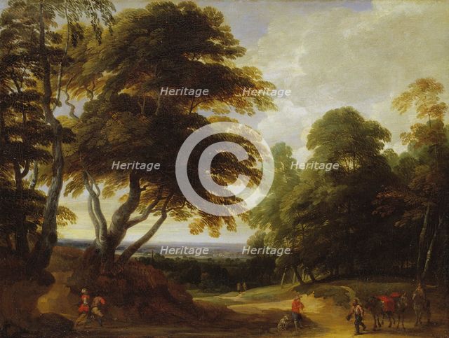 At the Edge of the Forest, c17th century. Creator: Lodewijk de Vadder.