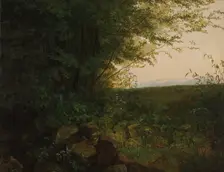 At the Edge of the Forest, ca. 1820. Creator: August Heinrich