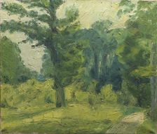 At the Edge of the Wood;A Glade in a Wood Near Soro, 1915. Creator: Harald Giersing