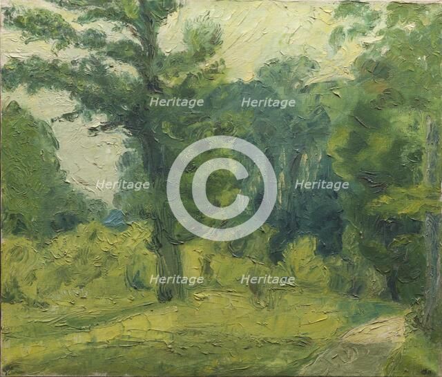 At the Edge of the Wood;A Glade in a Wood Near Soro, 1915. Creator: Harald Giersing.