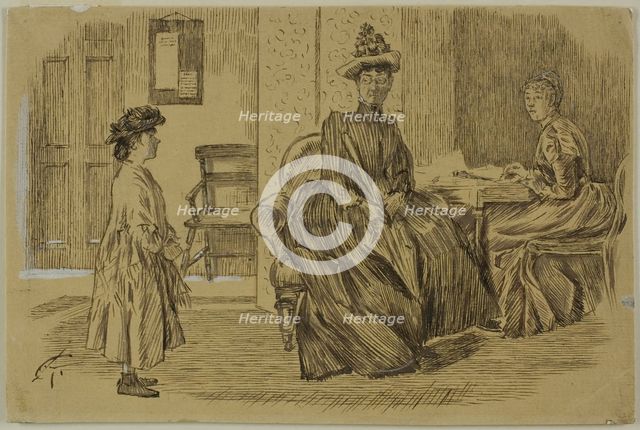 At the Employment Office, 1870/91. Creator: Charles Samuel Keene.