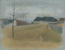 At the end of the village, 1875/1885. Creator: Ladislav Mednyanszky