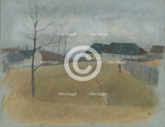 At the end of the village, 1875/1885. Creator: Ladislav Mednyanszky.