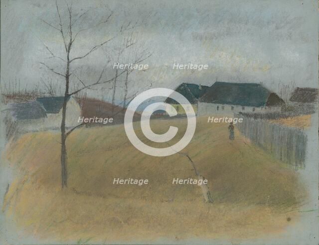 At the end of the village, 1875/1885. Creator: Ladislav Mednyanszky.