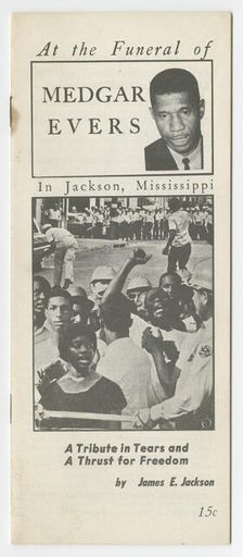 At the Funeral of Medgar Evers in Jackson...A Tribute in Tears and a Thrust for Freedom 1963. Creator: Unknown