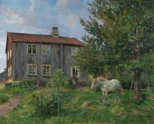 At the Farm, Ulvin, 1889. Creator: Gerhard Munthe