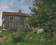 At the Farm, Ulvin, 1889. Creator: Gerhard Munthe