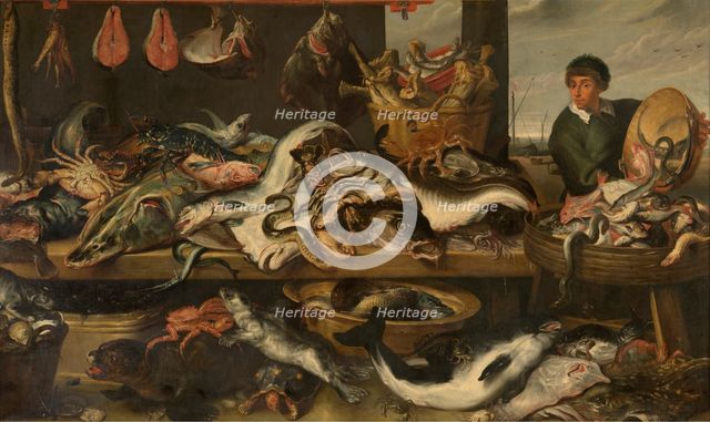 At the Fishmonger's, 1620-1630. Creator: Frans Snyders.
