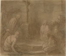At the Foot of the Cross. Creator: Alphonse Legros