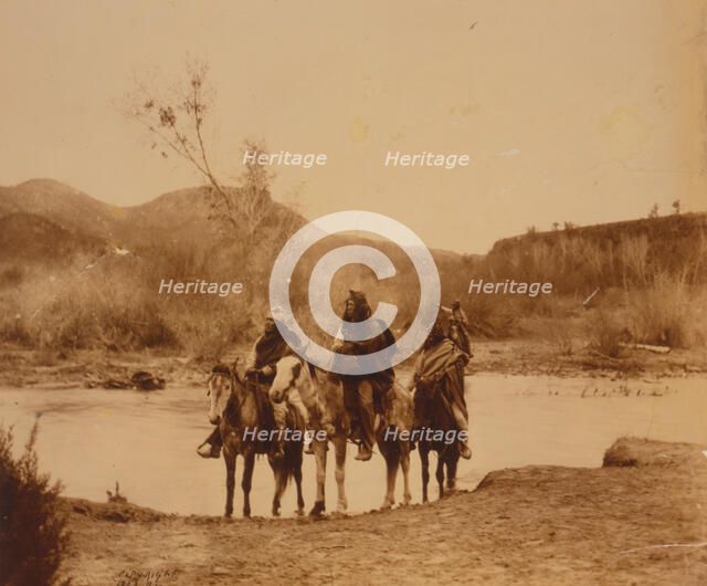 At the ford-Apache, c1903. Creator: Edward Sheriff Curtis.