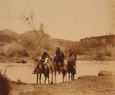 At the ford-Apache, c1903. Creator: Edward Sheriff Curtis