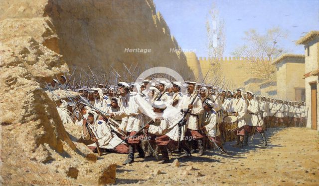 At the Fortress Walls. Let them in!', 1871. Creator: Vereshchagin, Vasili Vasilyevich (1842-1904).
