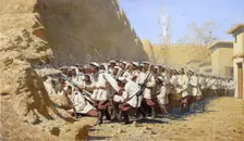 At the Fortress Walls. Let them in! 1871. Creator: Vereshchagin, Vasili Vasilyevich (1842-1904)