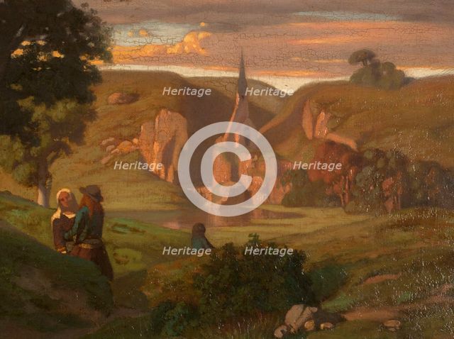 At the fountain, between 1833 and 1886. Creator: Louis Matout.