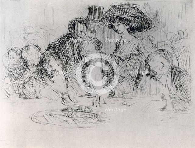 'At the Gambling Table', 1925.Artist: Jean Louis Forain