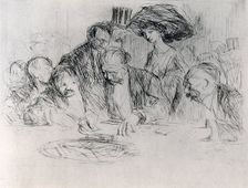 At the Gambling Table 1925.Artist: Jean Louis Forain