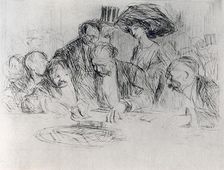 At the Gambling Table 1925.Artist: Jean Louis Forain