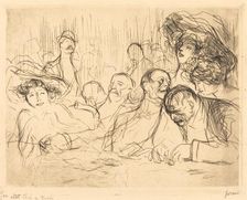 At the Gambling Table (first plate), 1909. Creator: Jean Louis Forain