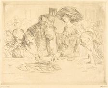 At the Gambling Table (second plate), 1909. Creator: Jean Louis Forain