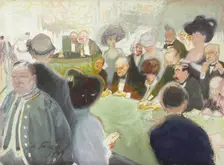 At the gaming table, 1909. Creator: Antti Faven