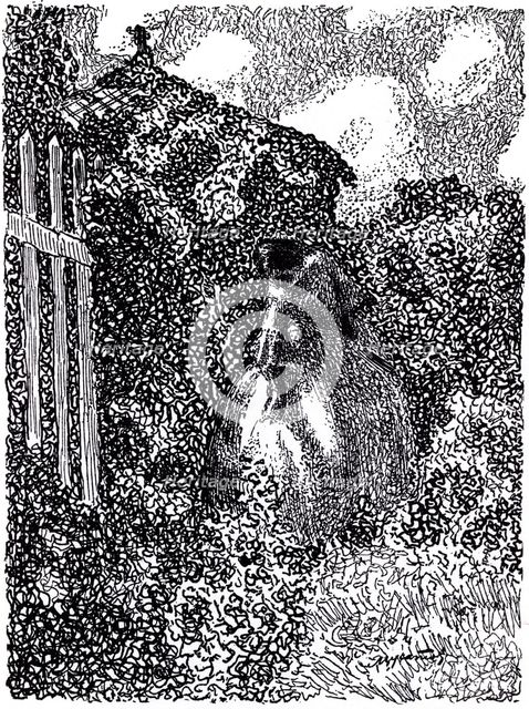 At the garden pavilion. Symbolist magazine Vesy (The Balance), 1905. Artist: Borisov-Musatov, Viktor Elpidiforovich (1870-1905)