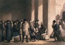 At the Gare Saint-Lazare, 1860s. Creator: Daumier, Honoré (1808-1879)