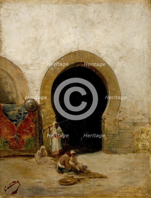 At the Gate of the Seraglio, c1870. Creator: Mariano Jose Maria Bernardo Fortuny y Carbo.