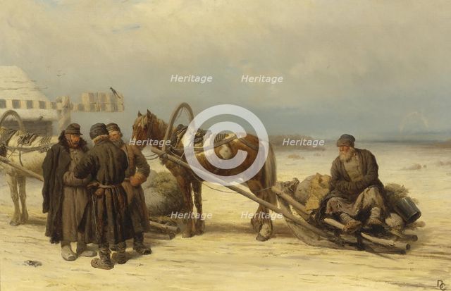 At the Gates. Artist: Sokolov, Pyotr Petrovich (1821-1899)