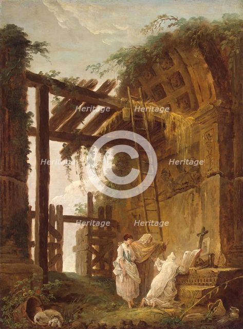 At the Hermit's, 1770. Creator: Hubert Robert.
