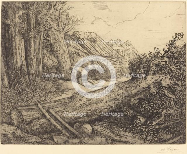 At the Home of the Woodcutters (Chez les bocherons). Creator: Alphonse Legros.