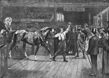 'At the Horse Show- Loaded with Honours 1890. Creator: W. Frank Calderon