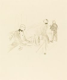 At The House of Gold (A la maison d'or), 1897. Creator: Henri de Toulouse-Lautrec