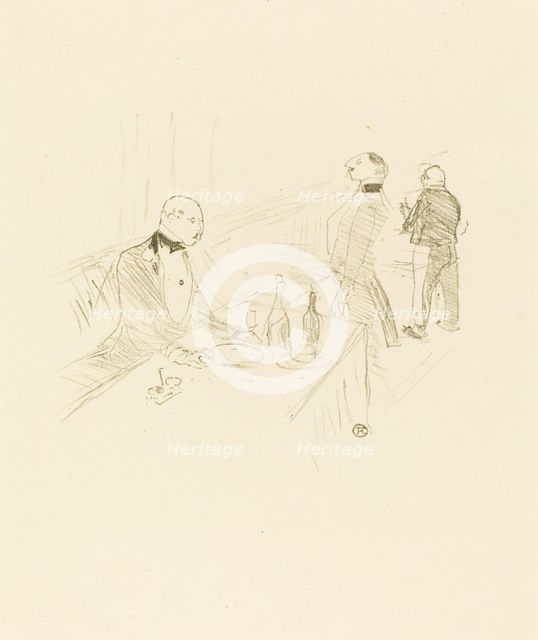 At The House of Gold (A la maison d'or), 1897. Creator: Henri de Toulouse-Lautrec.