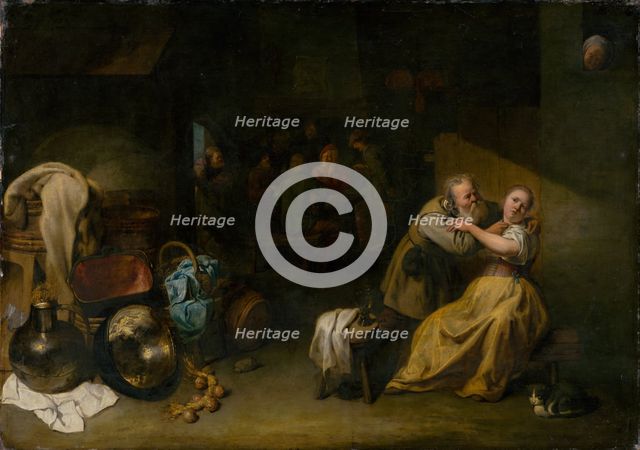 At the Inn, around 1652-1654. Creator: David Ryckaert III.