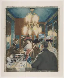 At the jeweler, 1909. Creator: Martin Monnickendam